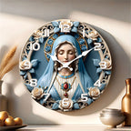 Virgin Mary Wall Clock