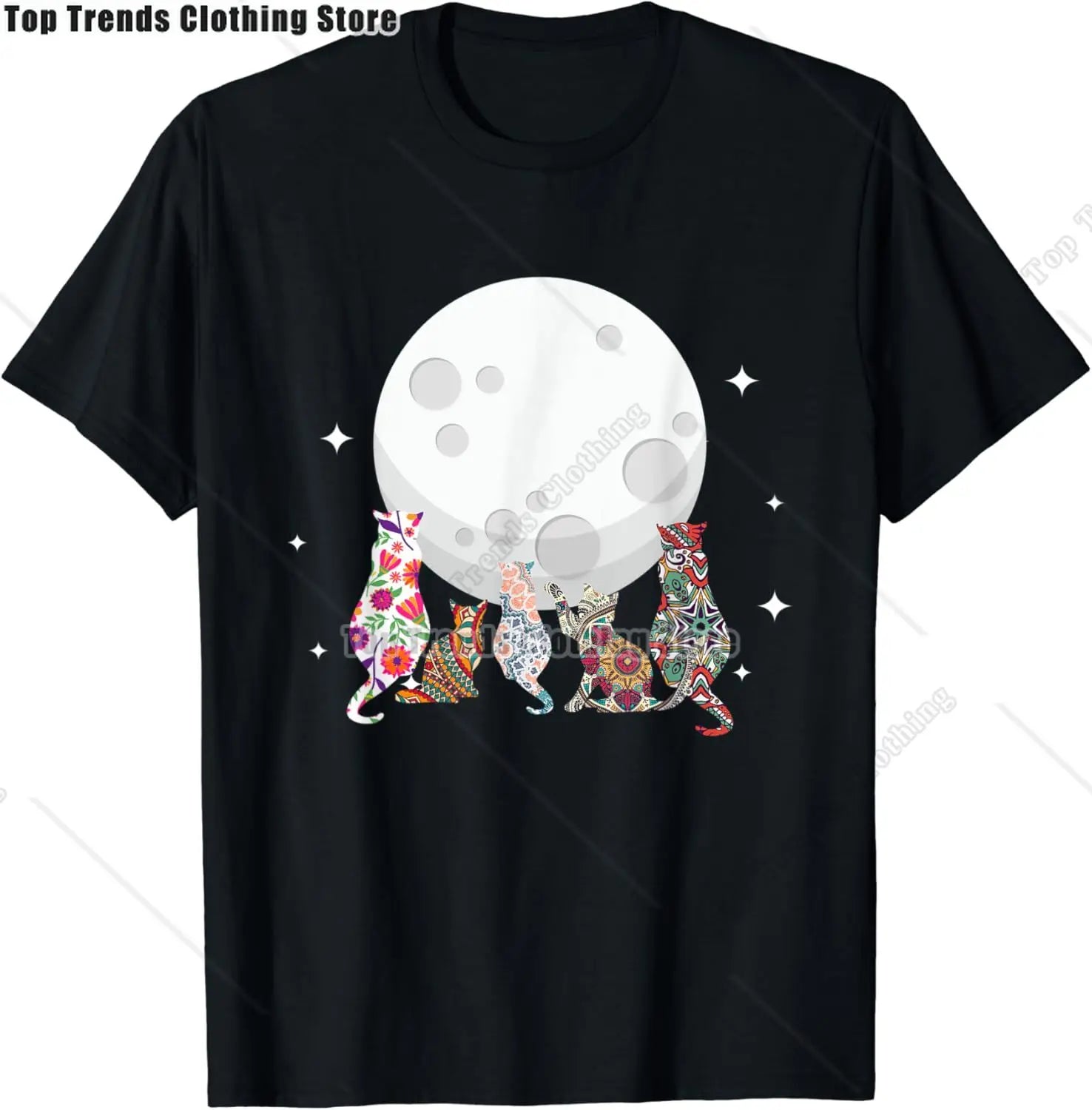 Cute Sugar Skull Cat Dia De Los Muertos Day of The Dead T-Shirt Mexican