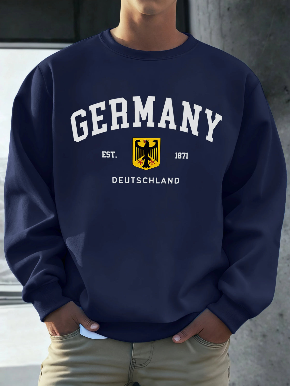 Germany Deutschland National Emblem Print Men Sweatshirt