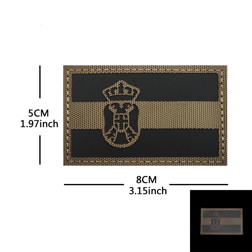 Serbian Flag Patch