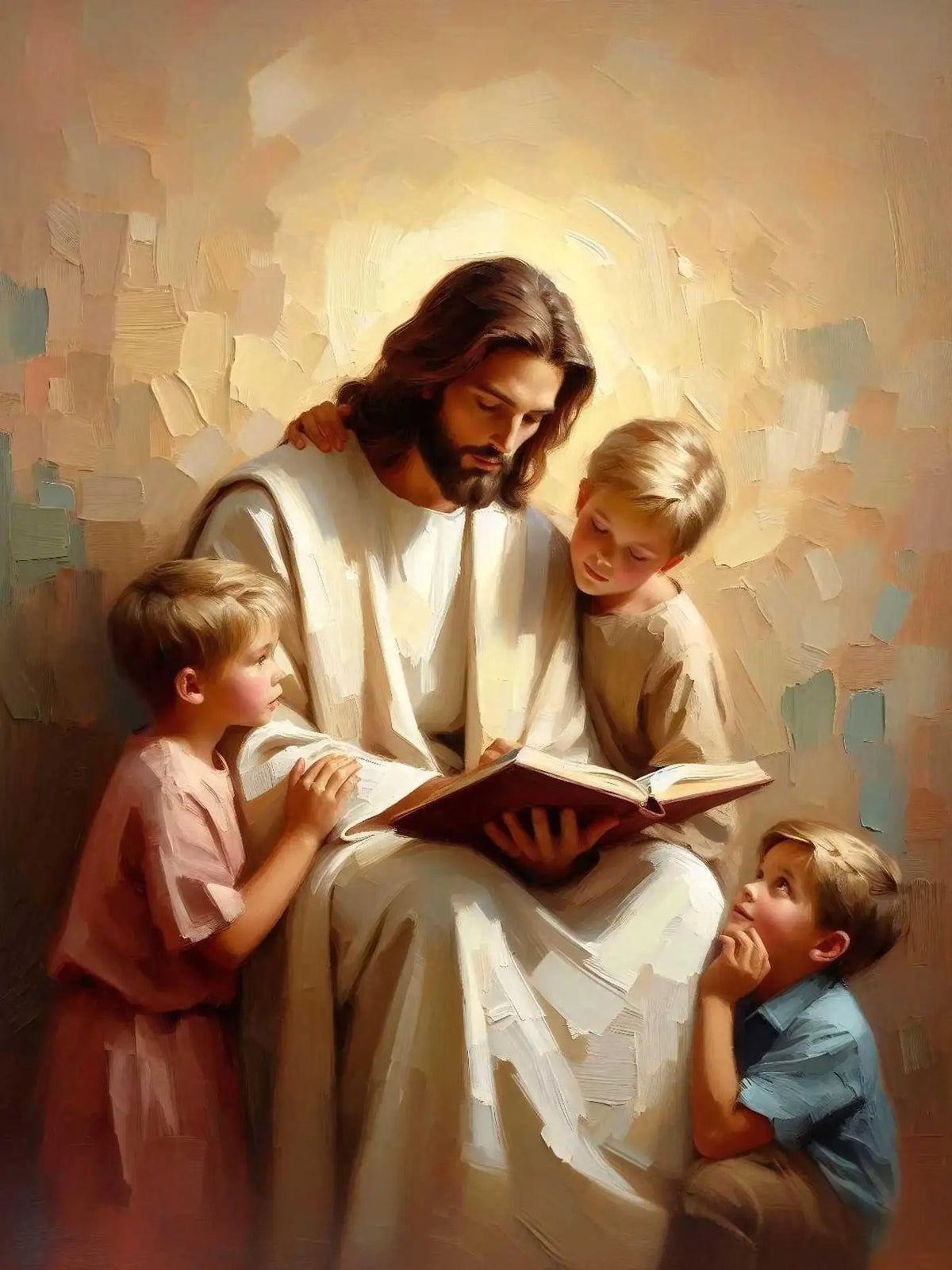 Jesus With Woman Christian Posters Savior