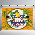 Jewish Collection Festival Rosh Hashanah Hanukkah Party Photo Backdrop