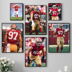 N-Nick B-Bosa Poster Self-adhesive Art  Paper Sticker