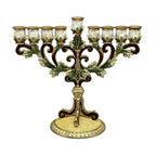 Artistic Metal Candle Holder for Hanukkah