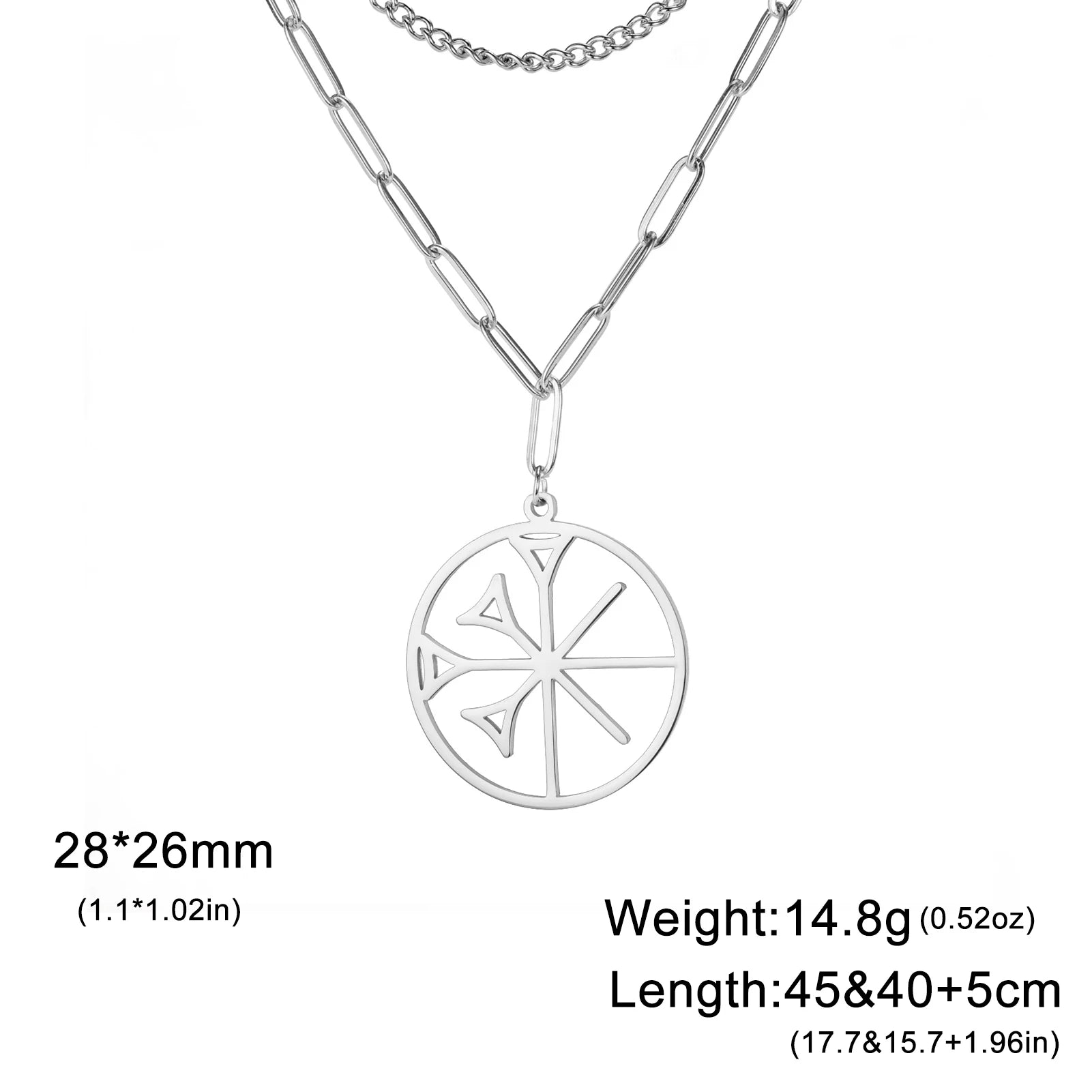 Necklace for Women Men Yazidis Mythology