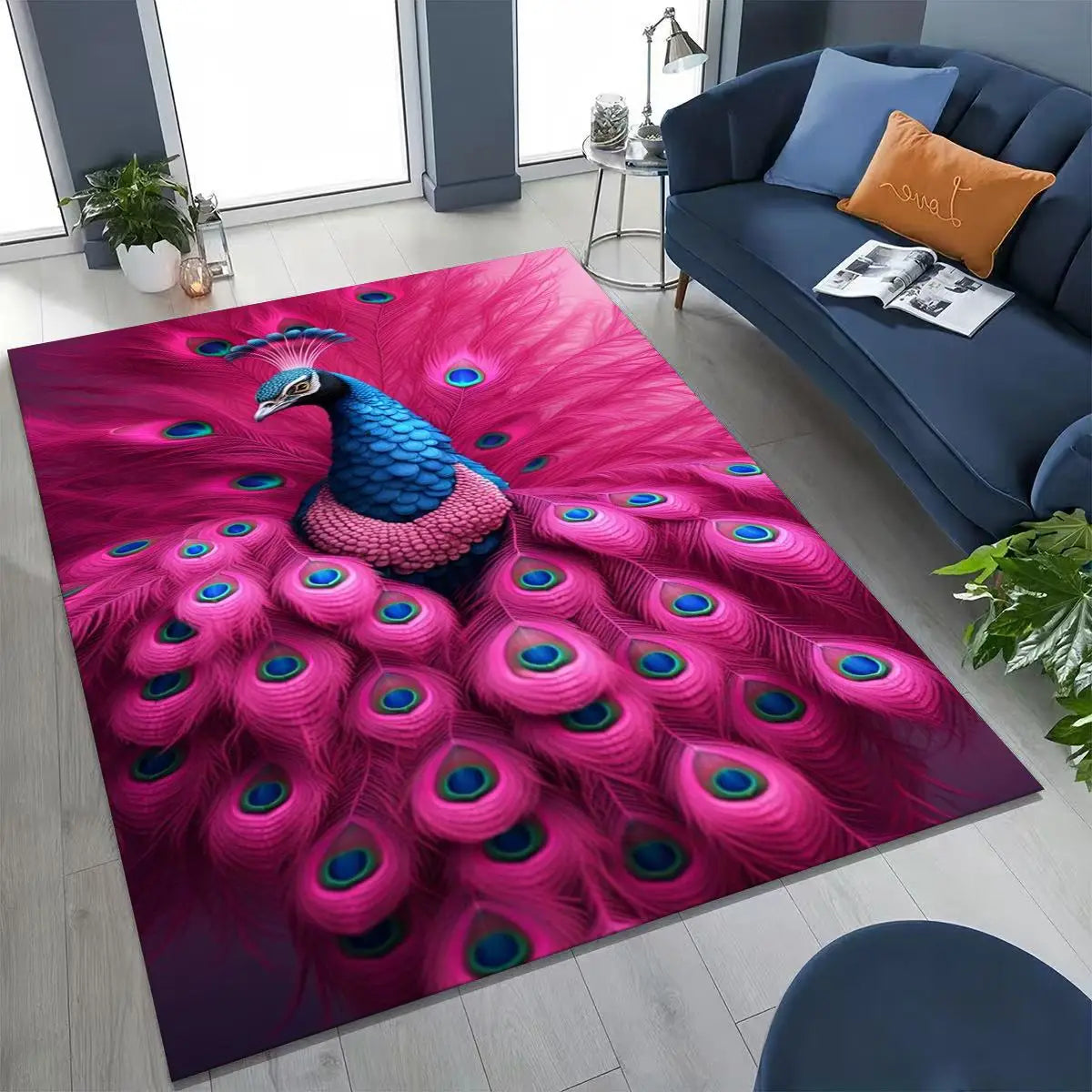Peacock Rug Decor