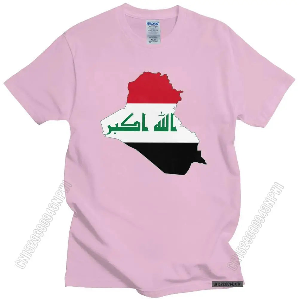 Iraq Flag Map T Shirt