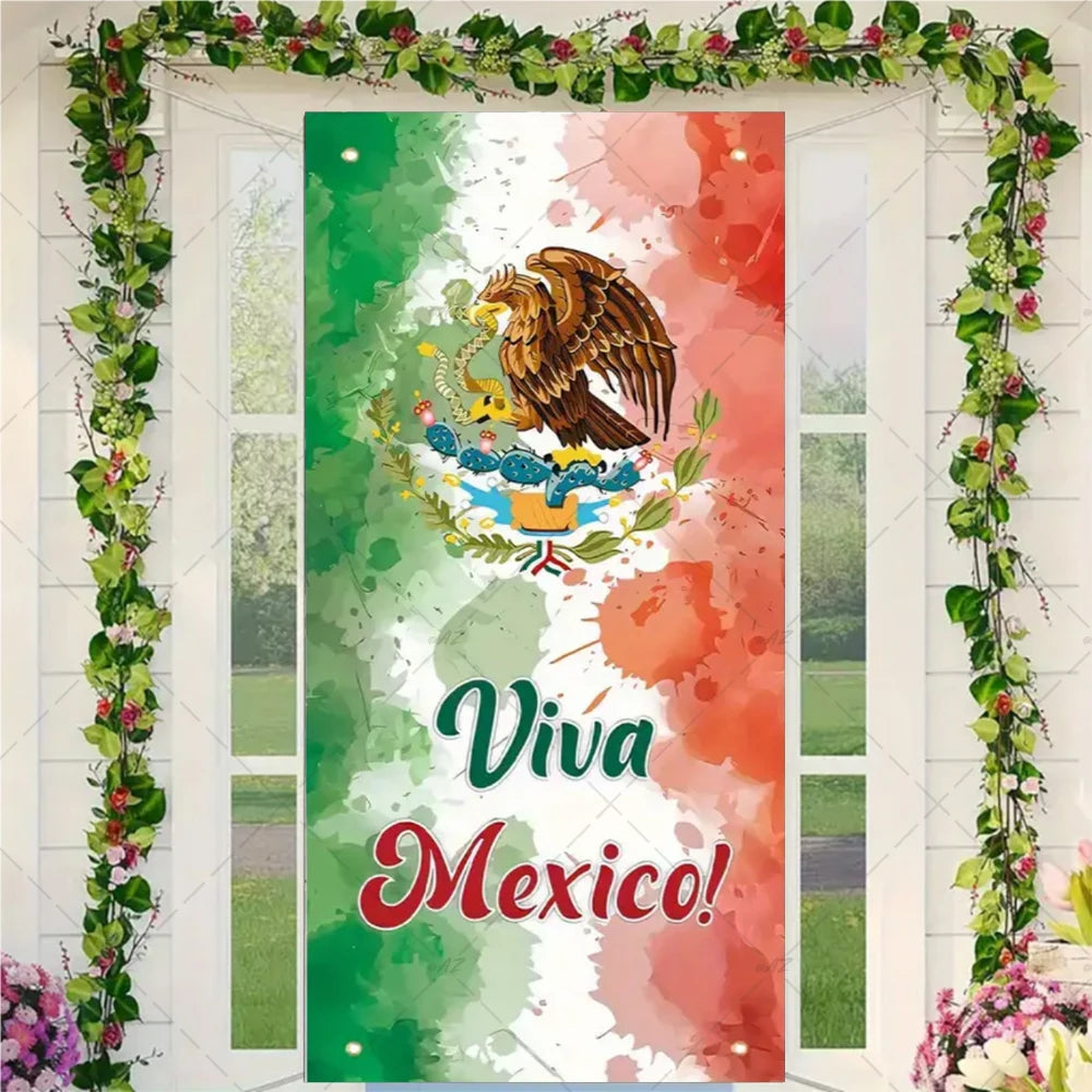 Festival Mexican Lndependence Day Door Banner