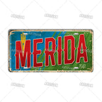 Artisian MEXICO License Plate