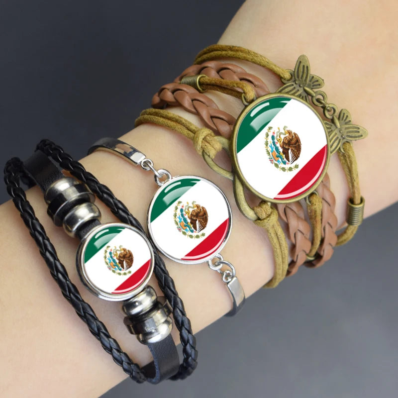 Mexico Flag Bracelets