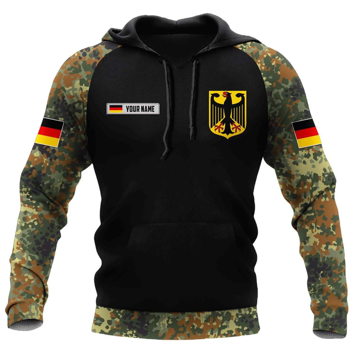 German Camouflage 3D Printed Hoodie