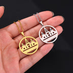 Stainless Steel Yazidi Lalish Peacock Necklace