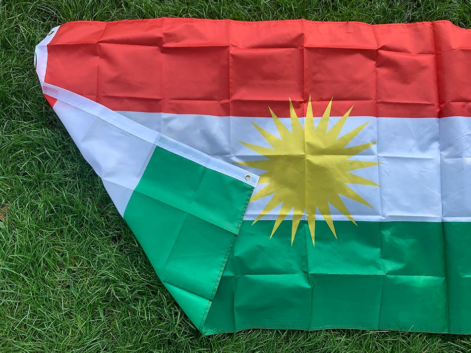 Kurdish Flag Hanging Banner