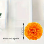 Artificial Carnation Marigold Flower for Diwali, Halloween, and Day of The Dead Party