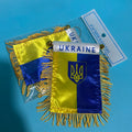 Ukraine Car Window Flag