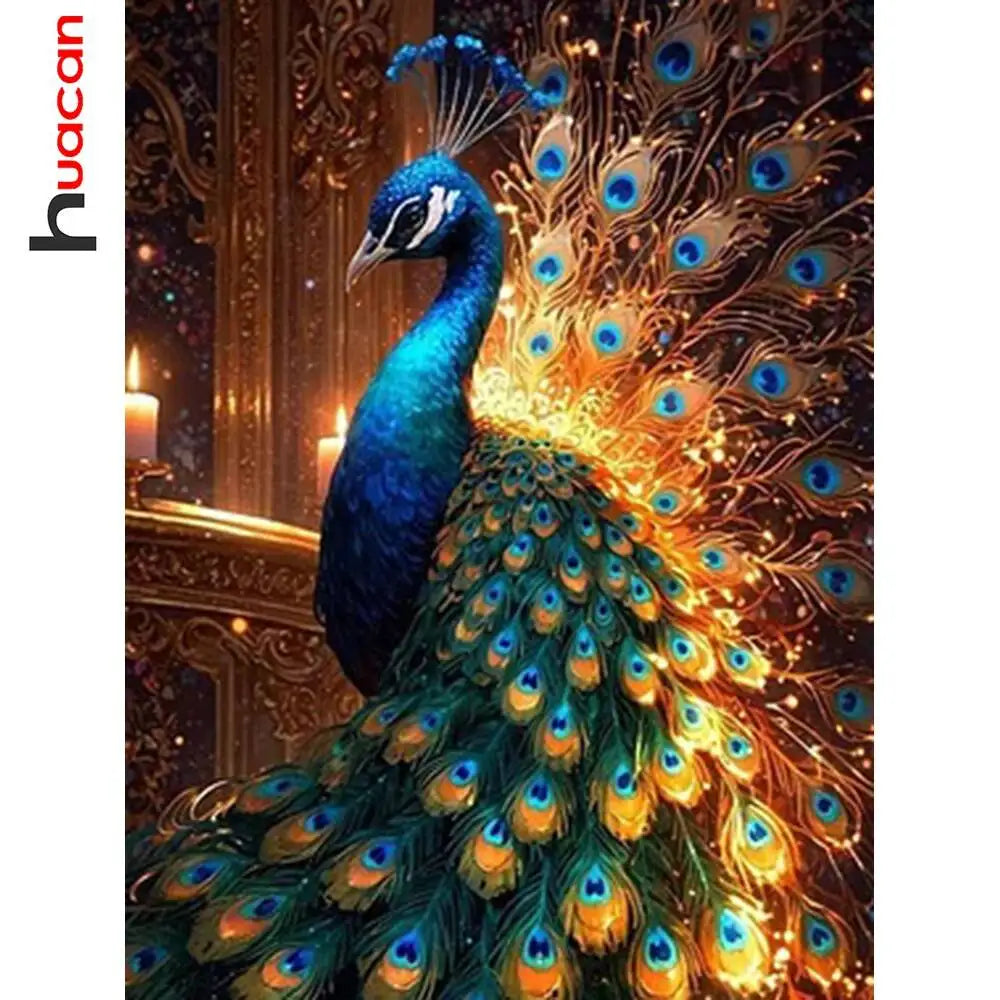 Huacan Diamond Mosaic Art Kit Peacock