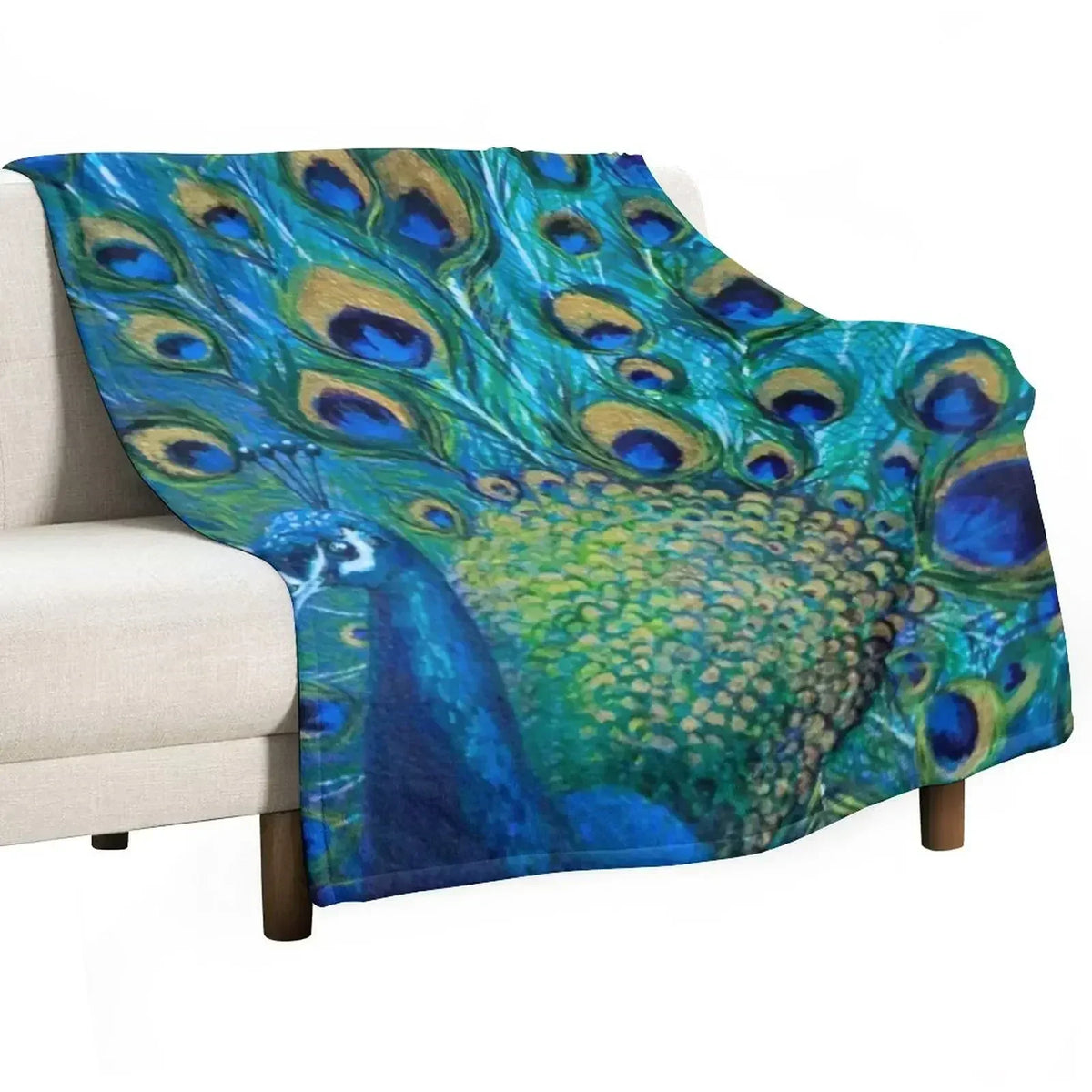 Peacock Full Glory Throw