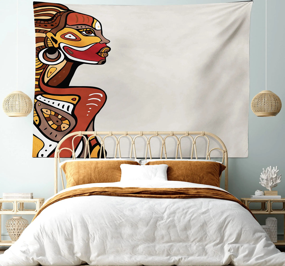 African Tapestry Wall Hanging Decor