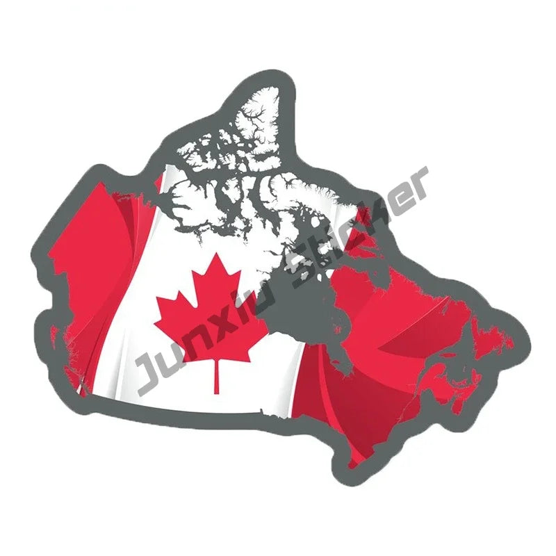 Canada Flag Sticker Map Skull Stickers Canadian Vinyl Decal Canada Maple Car Motorcycle Logo Decal Laptop Phone Tablet PVC Decor