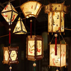 Palace Lantern Portable Blossom Flower Light Mid-autumn Festival