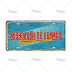 Artisian MEXICO License Plate