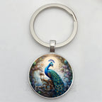 Beautiful Colorful Peacock Keychain