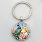 Beautiful Colorful Peacock Keychain