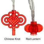 Traditional Chinese Knot Red Lantern LED