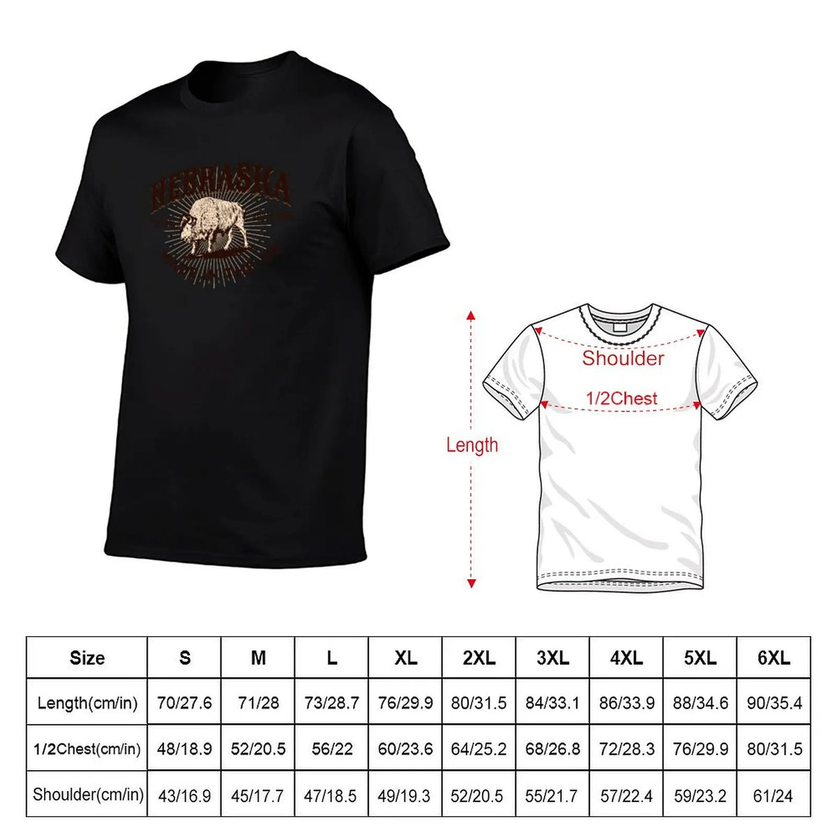 Nebraska T-Shirt Basic Comfort