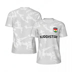 Kurdistan Flag Graphic Football T Shirts