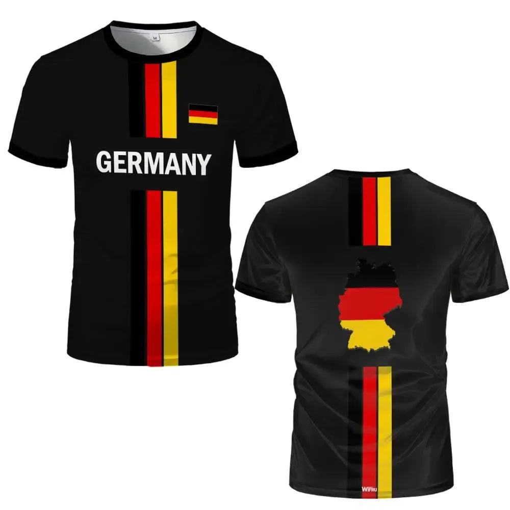 Germany National Flag Map T-Shirt