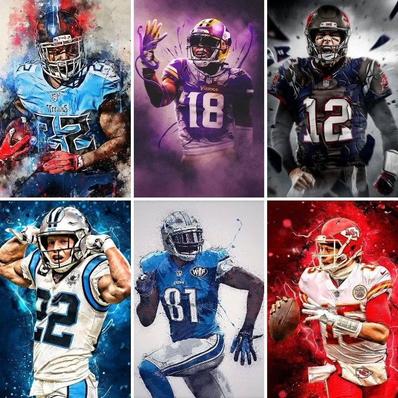 American Football Athlete Portraits