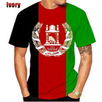 3D Print Afghanistan Flag T-Shirt