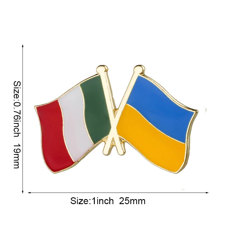 Ukraine Flag Laple Pin Badge