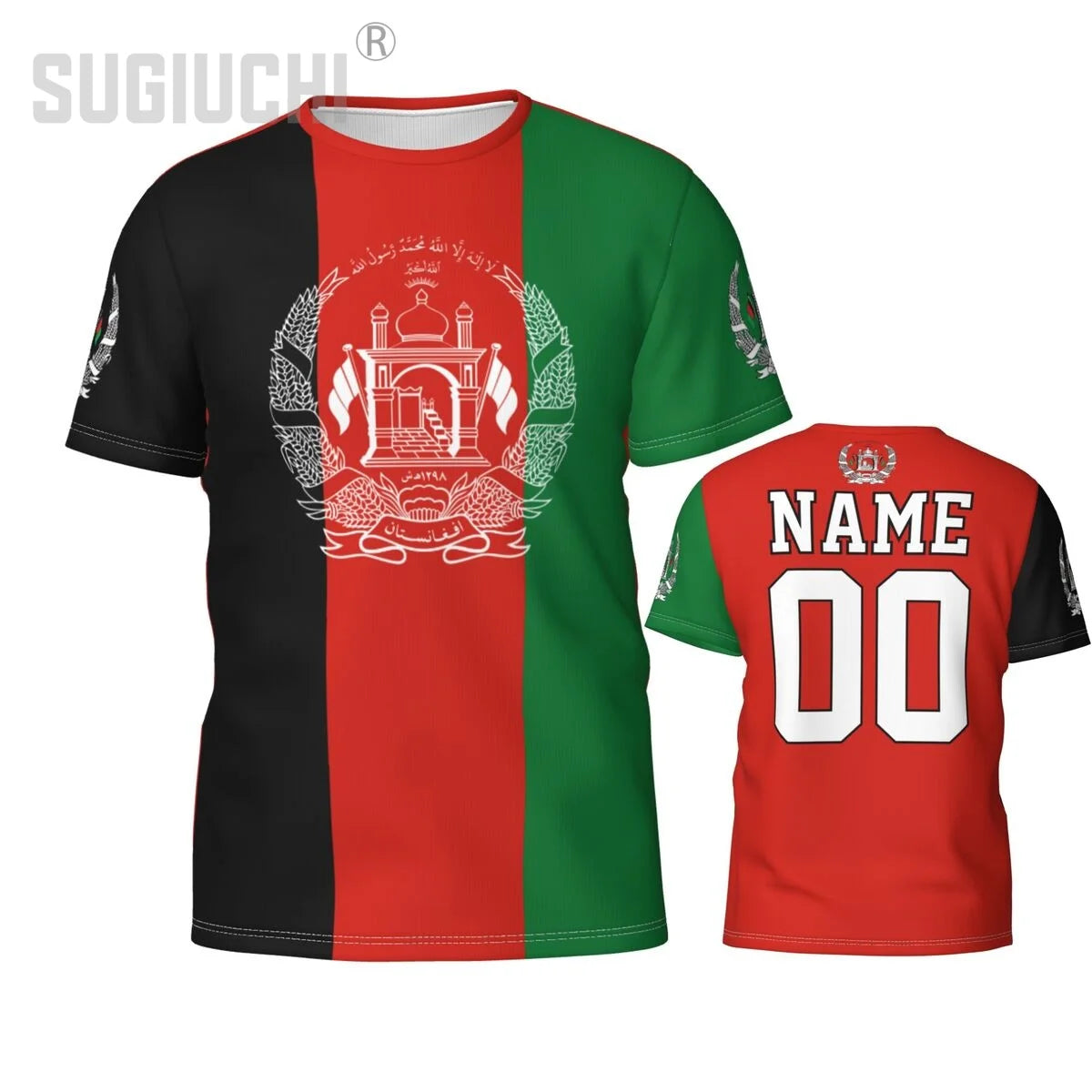 Afghanistan Flag Emblem 3D T-shirts