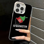 Afghanistan Flag Silver Plated Inside Phone Case For iPhone