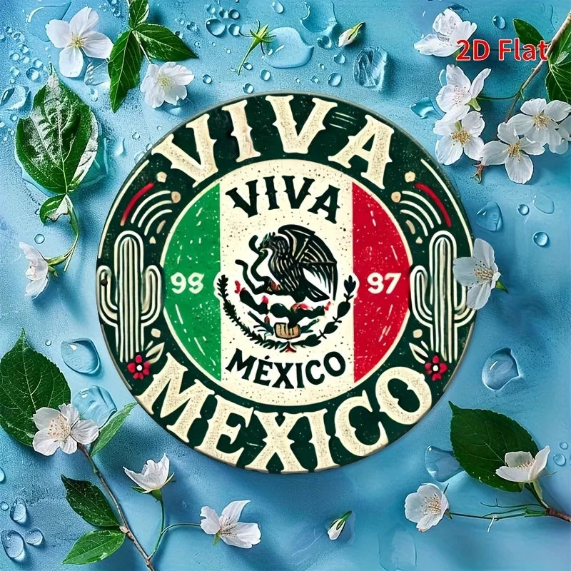 Viva Mexico Tin Sign