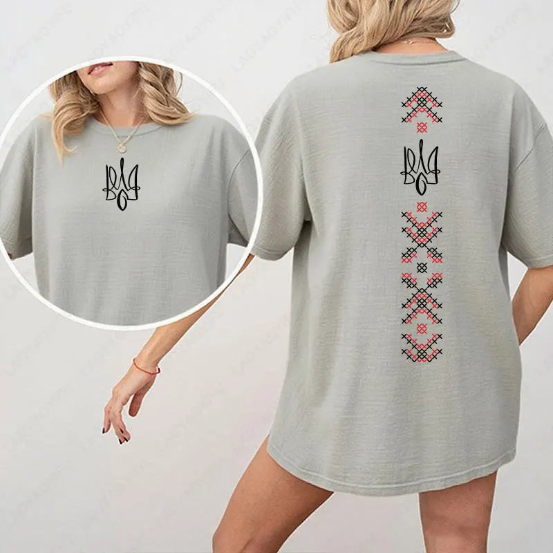 Ukraine Flag Shirt Symbol Tryzub