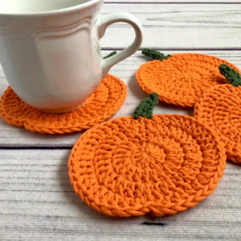 2/3pcs Handmade Knit Cup Coaster