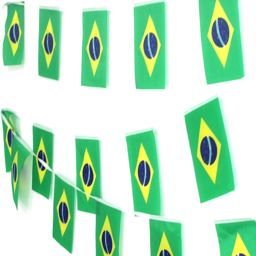 Brazil Flags Pennant Banner Set