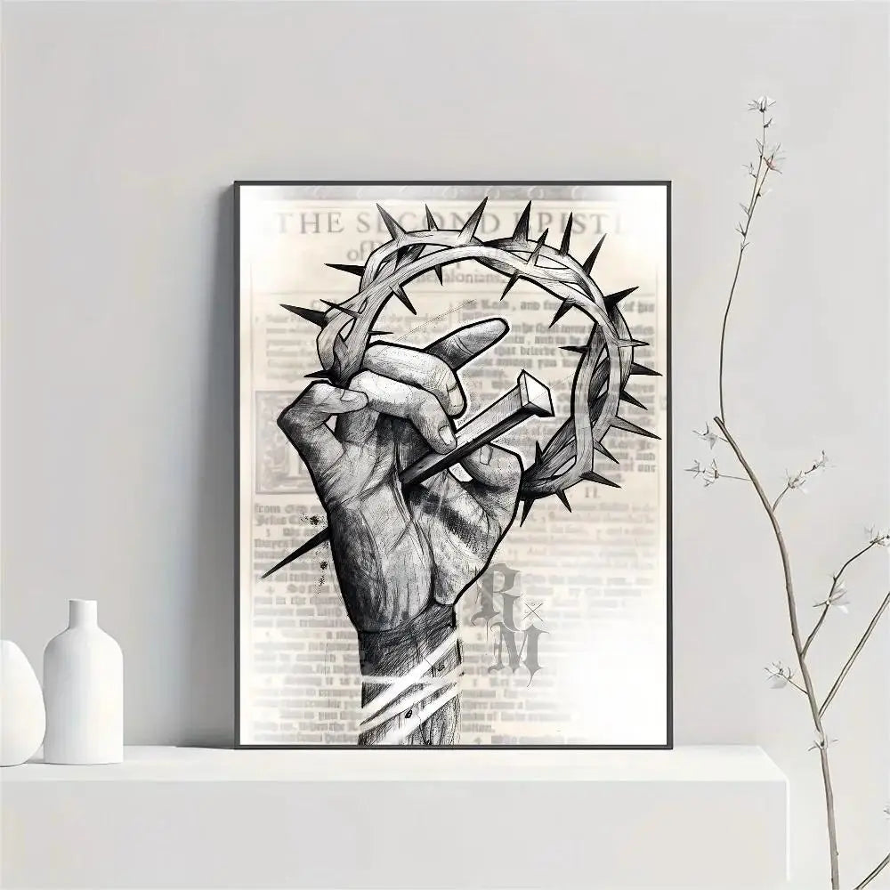 Jesus Cross Holy Light Posters