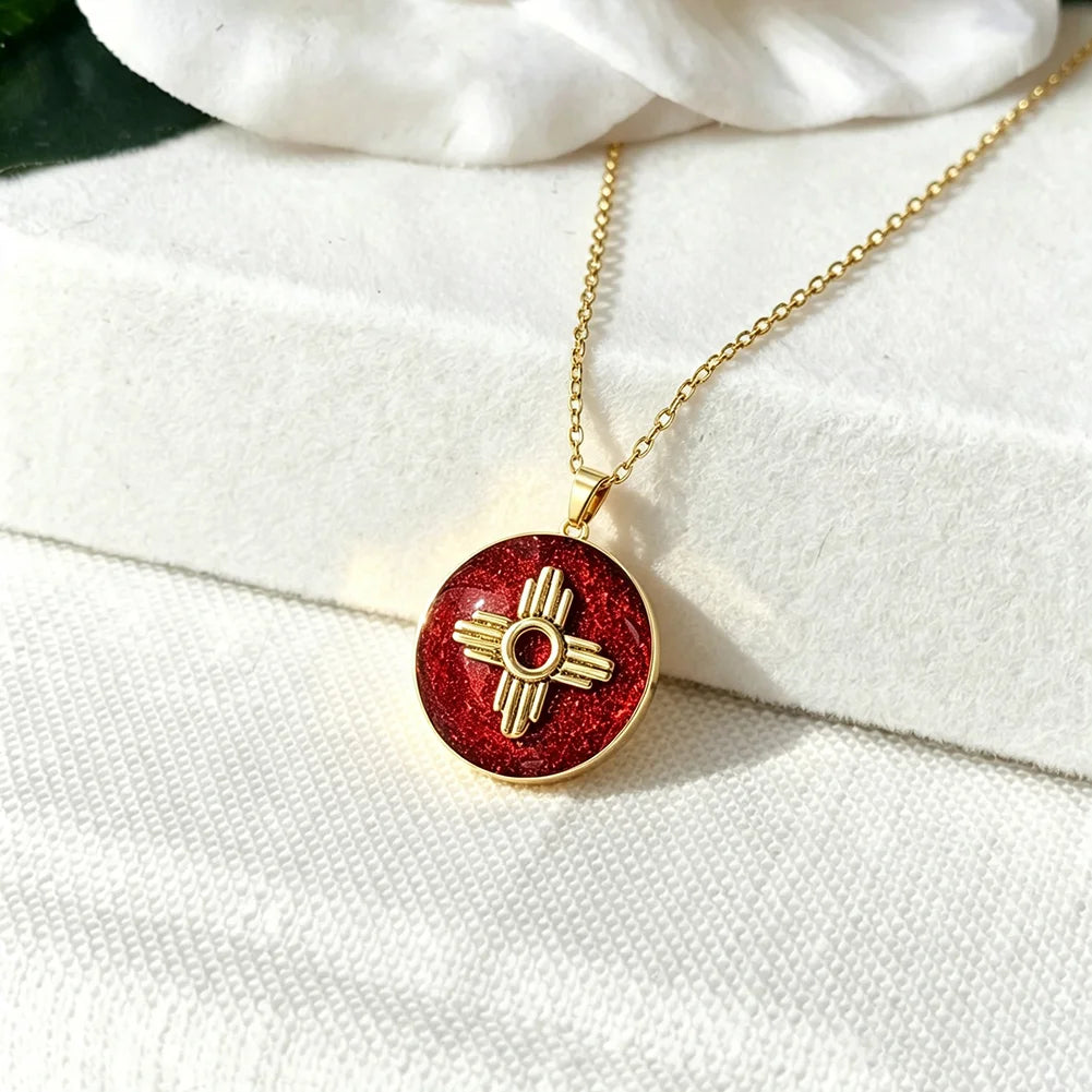Zia Cross Necklace