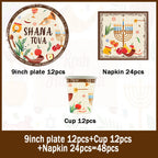 Jewish New Year Party Supplies Rosh Hashanah Tableware