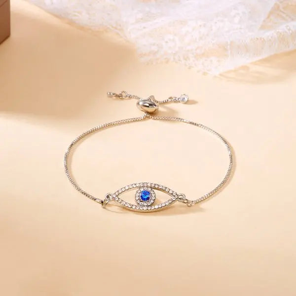 Gold Zircon Evil Eye
