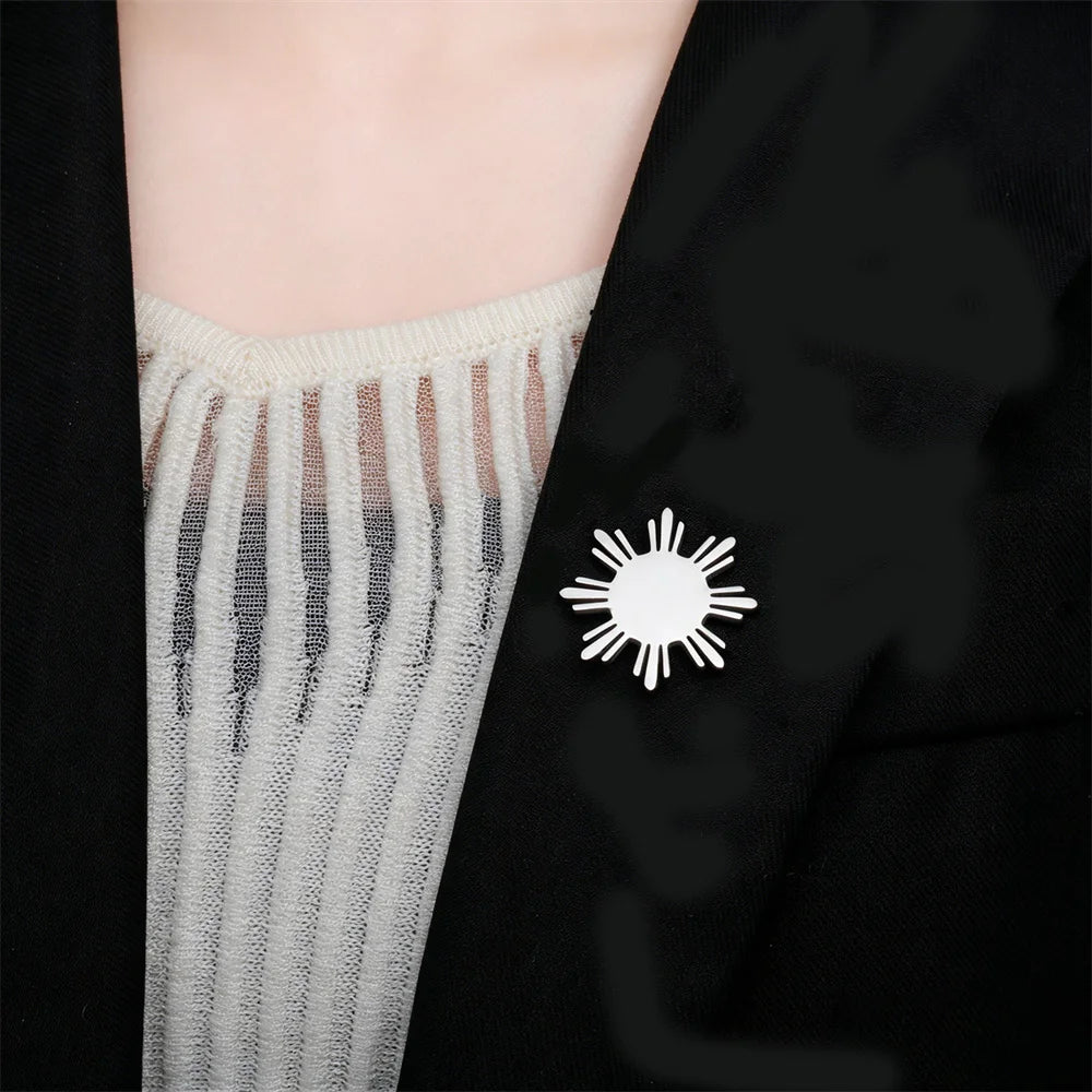 Sun Symbol Brooch
