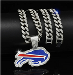 Pendant Necklace Hip-hop American Football Fans -Buffalo Bills