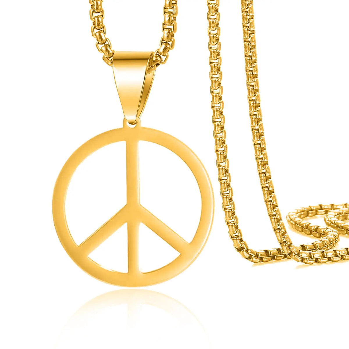 Hippie Style Peace Sign Necklace