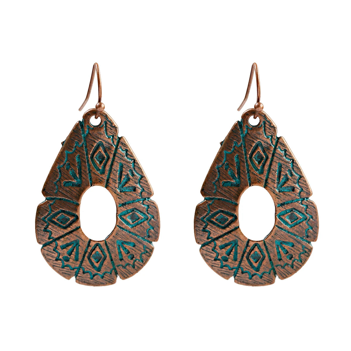 Vintage Bronze Arrow Alloy Dangle Earrings