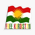 KURDISTAN Flag Car Stickers