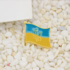Ukraine Flag Map Pin